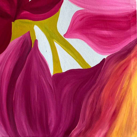 Petal Rush Oil Painting Buy Now on Artezaar.com Online Art Gallery Dubai UAE