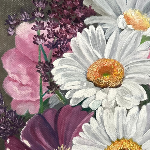 Petals And Prose  - Oil Painting - Artezaar.com Online Art Gallery