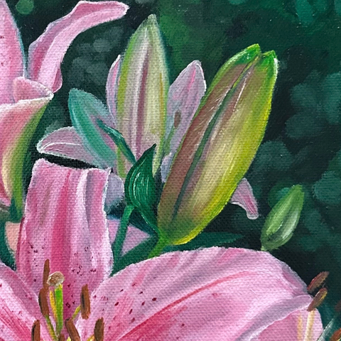Petals Of Dawn - Oil Painting - Artezaar.com Online Art Gallery