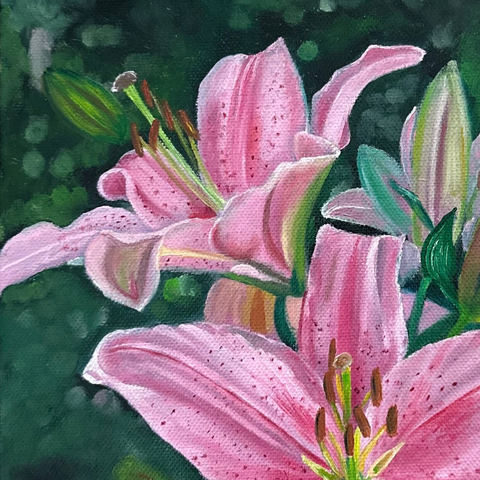 Petals Of Dawn - Oil Painting - Artezaar.com Online Art Gallery