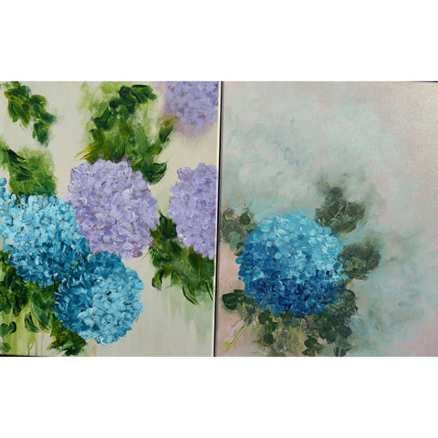 Petals Unbound Abstract Acrylic Painting Buy Now on Artezaar.com Online Art Gallery Dubai UAE
