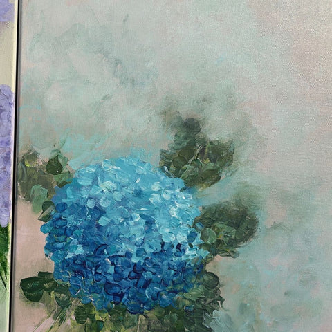 Petals Unbound Abstract Acrylic Painting Buy Now on Artezaar.com Online Art Gallery Dubai UAE
