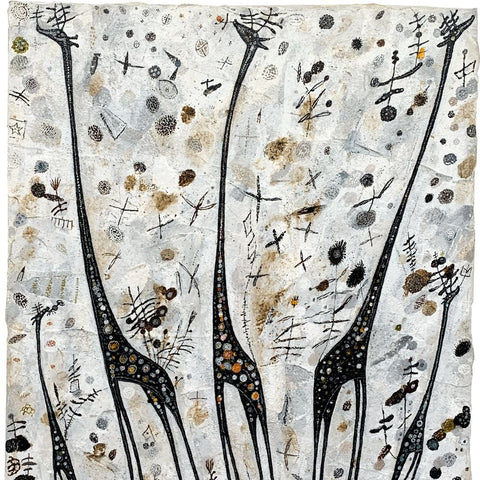 Giraffe - Wild Parks - Acrylic Painting - Artezaar.com Online Art Gallery