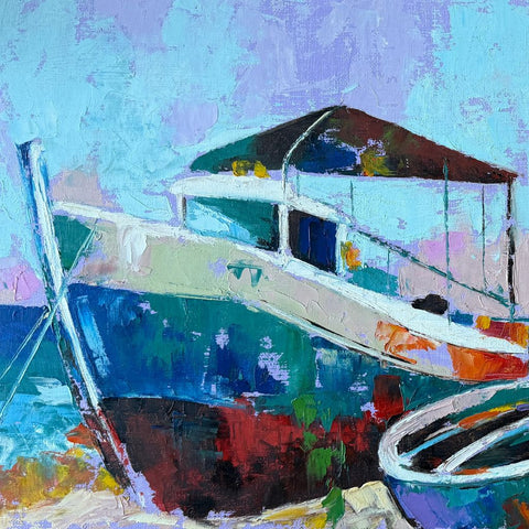 Tides Of Quiet Motion - Oil Painting - Artezaar.com Online Art Gallery