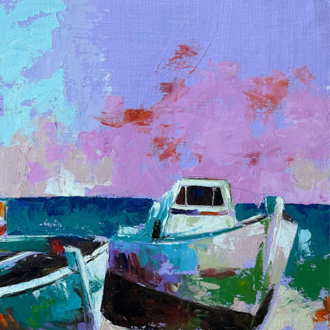 Tides Of Quiet Motion - Oil Painting - Artezaar.com Online Art Gallery
