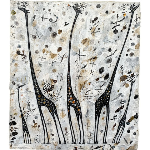 Giraffe - Wild Parks - Acrylic Painting - Artezaar.com Online Art Gallery