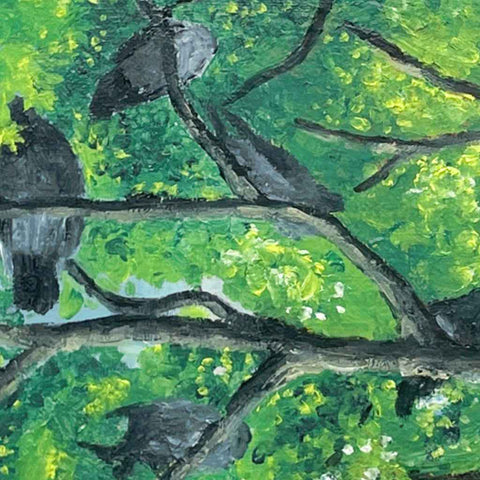 Pigeon House Oil Painting Buy Now on Artezaar.com Online Art Gallery Dubai UAE