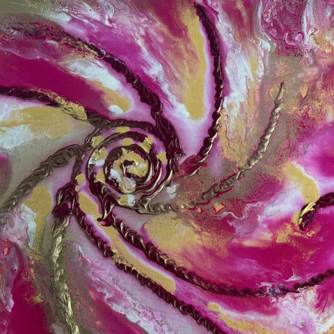 Pink Galaxies - Acrylic Painting - Artezaar.com Online Art Gallery