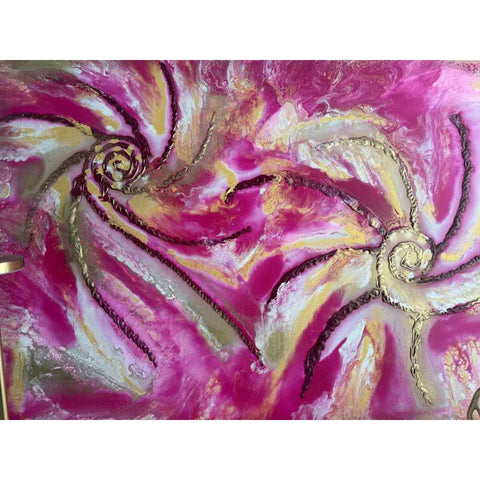 Pink Galaxies - Acrylic Painting - Artezaar.com Online Art Gallery