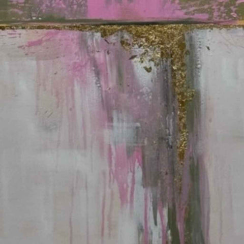 Pink Splash Abstract Acrylic Painting Buy Now on Artezaar.com Online Art Gallery Dubai UAE