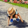 Playing in Monet Gardens Oil Painting Buy Now on Artezaar.com Online Art Gallery Dubai UAE