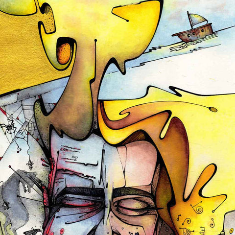 Pleasure & Pain Abstract Digital Print Buy Now on Artezaar.com Online Art Gallery Dubai UAE