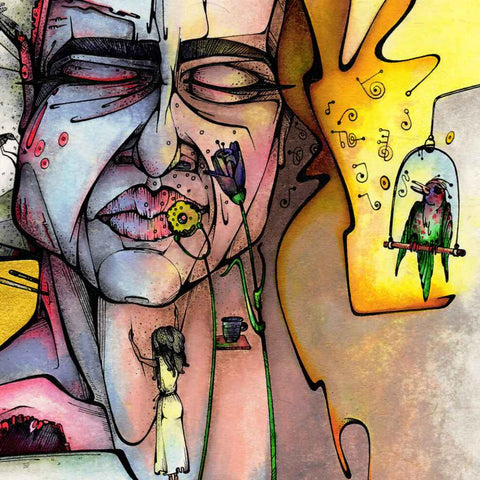 Pleasure & Pain Abstract Digital Print Buy Now on Artezaar.com Online Art Gallery Dubai UAE