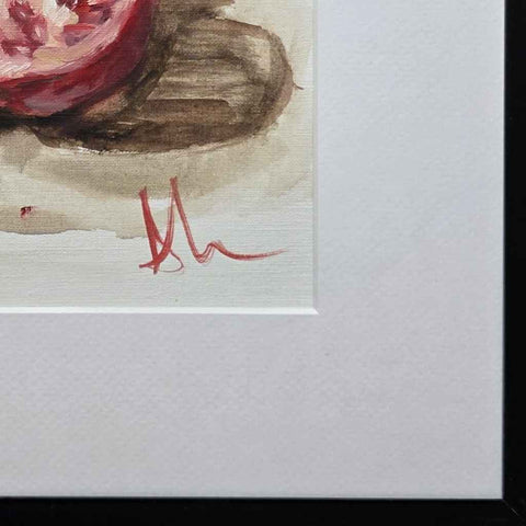 Pomegranate Half Oil Painting Buy Now on Artezaar.com Online Art Gallery Dubai UAE