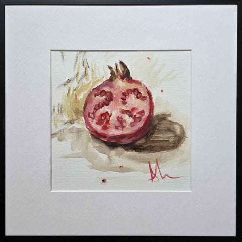 Pomegranate Half Oil Painting Buy Now on Artezaar.com Online Art Gallery Dubai UAE