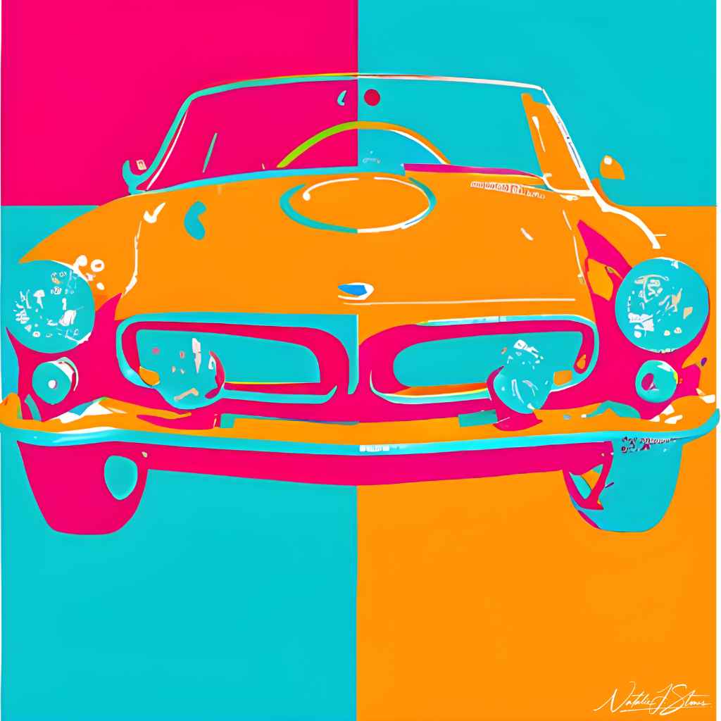 Pop Art Retro Ride | Digital Art | Artezaar.com Online Art Gallery