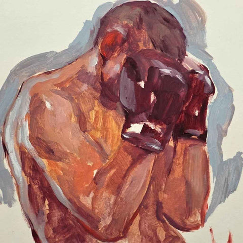 Portrait of a Male Boxer Buy Now on Artezaar.com Online Art Gallery Dubai UAE