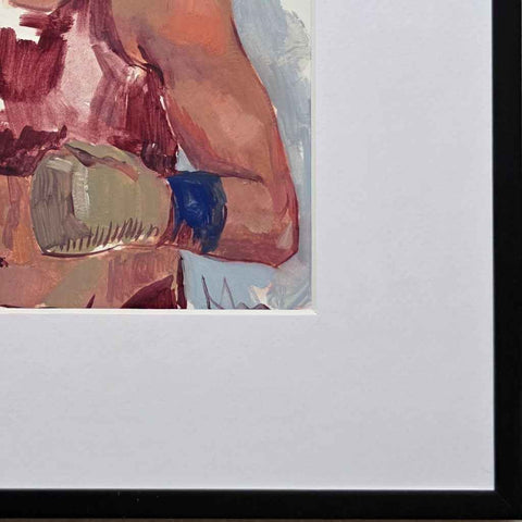 Portrait of a Female Boxer Oil Painting Buy Now on Artezaar.com Online Art Gallery Dubai UAE