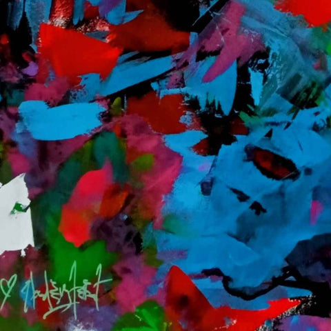 Pretty Little Thing Acrylic Painting Buy Now on Artezaar.com Online Art Gallery Dubai UAE