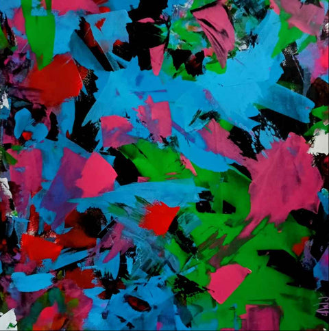 Pretty Little Thing Acrylic Painting Buy Now on Artezaar.com Online Art Gallery Dubai UAE