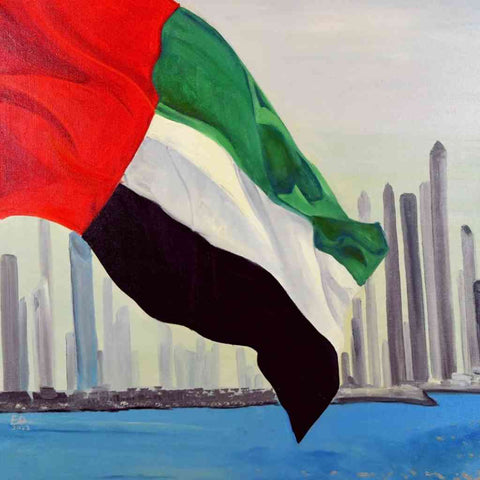 Pride Sky Piercer Oil Painting Buy Now on Artezaar.com Online Art Gallery Dubai UAE