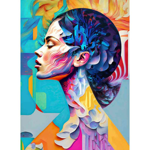 Prismatic Profile Digital Art Print Buy Now on Artezaar.com Online Art Gallery Dubai UAE