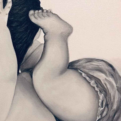 Pure Love Oil Painting Buy Now on Artezaar.com Online Art Gallery Dubai UAE