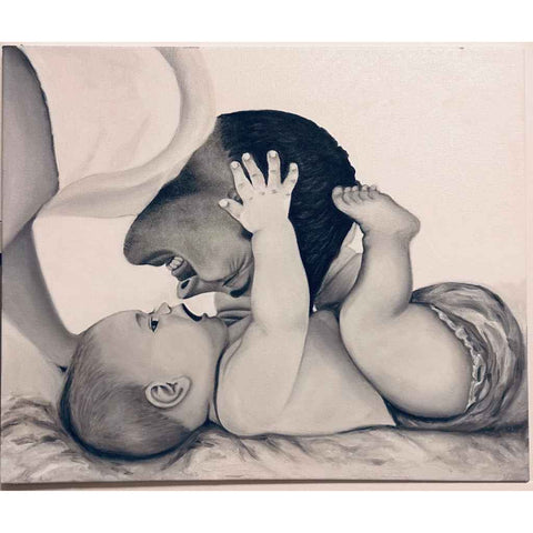 Pure Love Oil Painting Buy Now on Artezaar.com Online Art Gallery Dubai UAE