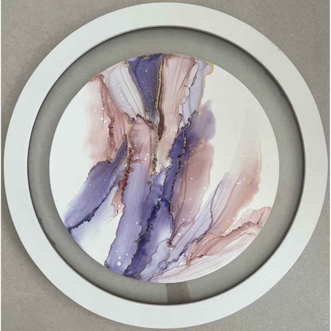 Purple Splatter Abstract Mixed media Painting Buy Now on Artezaar.com Online Art Gallery Dubai UAE