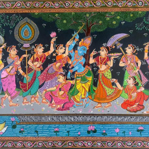 Raasleela - Ethereal Reverie Fantasy Acrylic Painting Buy Now on Artezaar.com Online Art Gallery Dubai UAE