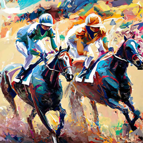 Race Day Gallop Digital Art Print Buy Now on Artezaar.com Online Art Gallery Dubai UAE