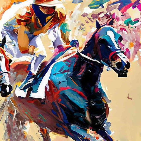 Race Day Gallop Digital Art Print Buy Now on Artezaar.com Online Art Gallery Dubai UAE