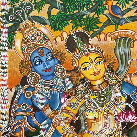 Radha Krishna Acrylic Fine Art Buy Now on Artezaar.com Online Art Gallery Dubai UAE