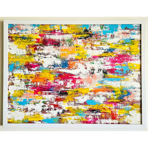 Radiant Symphony Abstract Acrylic Painting Buy Now on Artezaar.com Online Art Gallery Dubai UAE