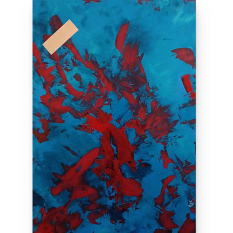 Reading Into Every Word You Say Vol. 2 Acrylic Painting Buy Now on Artezaar.com Online Art Gallery Dubai UAE