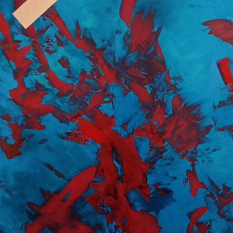 Reading Into Every Word You Say Vol. 2 Acrylic Painting Buy Now on Artezaar.com Online Art Gallery Dubai UAE