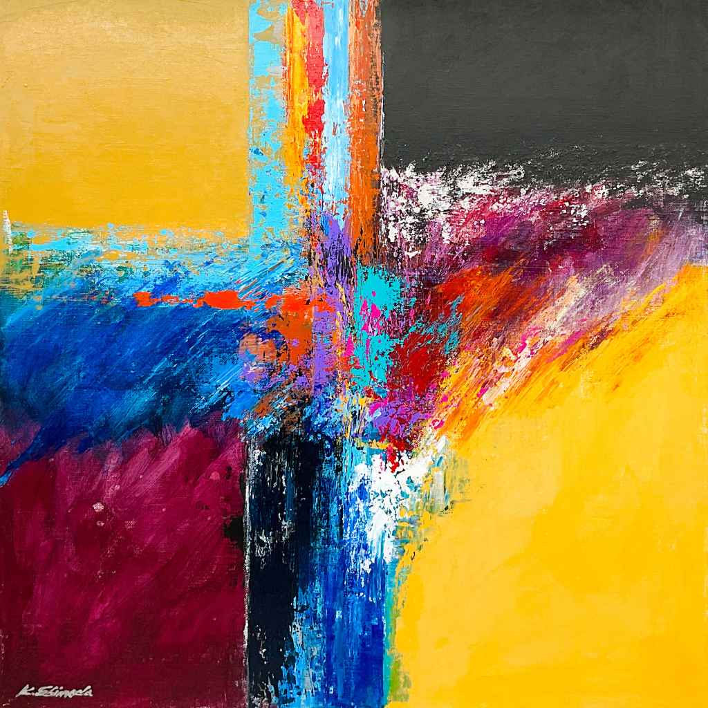 Rebirth of Memory (R-01)| Acrylic Painting | Artezaar Art Gallery ...