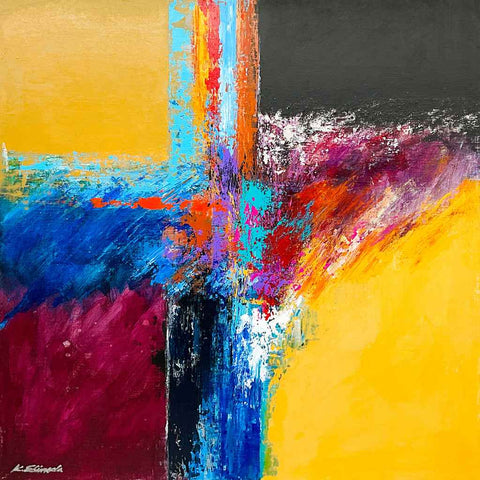 Rebirth of Memory (R - 01) - Acrylic Painting - Artezaar.com Online Art Gallery