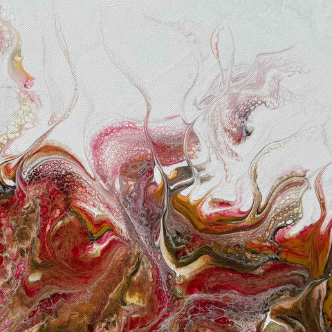 Red Mantra - Acrylic Painting - Artezaar.com Online Art Gallery
