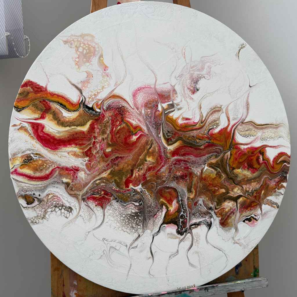 Red Mantra | Meditative Red Abstract Art | Artezaar.com – Artezaar.com ...