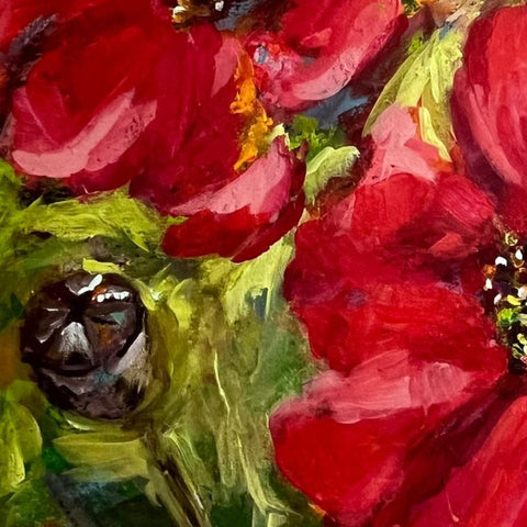 Red Pulse - Acrylic Painting - Artezaar.com Online Art Gallery