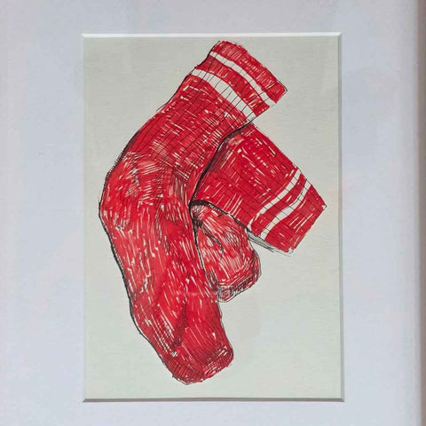 Red Socks Sketches & Drawings Buy Now on Artezaar.com Online Art Gallery Dubai UAE