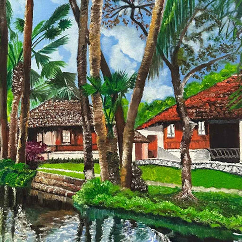 Reflections Of Paradise - Oil Painting - Artezaar.com Online Art Gallery