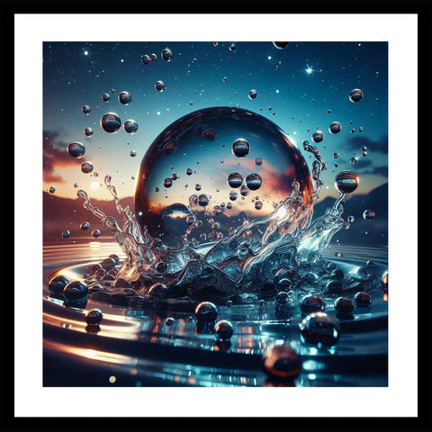 Reflections of the world Abstract Digital Print Buy Now on Artezaar.com Online Art Gallery Dubai UAE