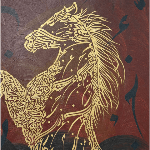 Rise Of The Stallion - Acrylic Painting - Artezaar.com Online Art Gallery