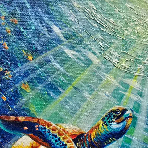 Rising Through The Blues - Mixed Media - Artezaar.com Online Art Gallery