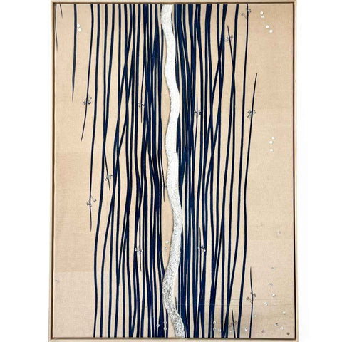 River Flow Mixed Media Painting Buy Now on Artezaar.com Online Art Gallery Dubai UAE