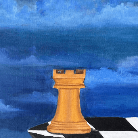 Rook - Acrylic Painting - Artezaar.com Online Art Gallery