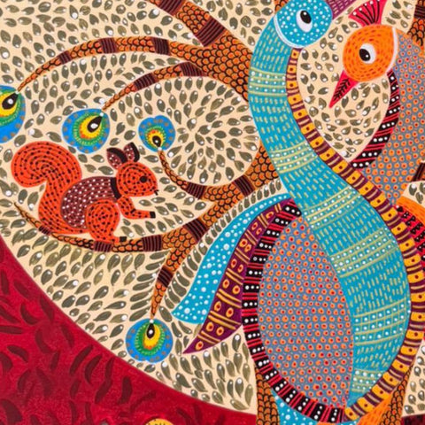 Root of Feather Acrylic Painting Buy Now on Artezaar.com Online Art Gallery Dubai UAE
