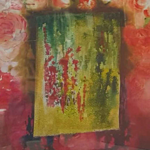 Rooted in Bloom Mixed Media Painting Buy Now on Artezaar.com Online Art Gallery Dubai UAE